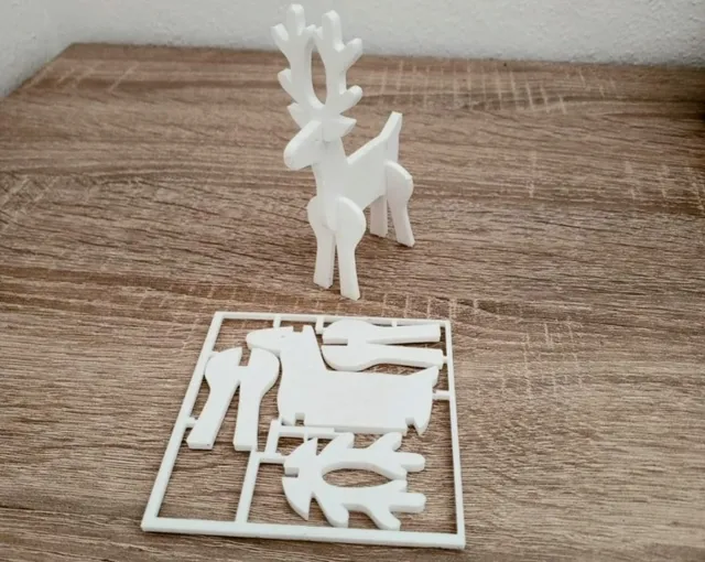 Yılbaşı Geyik Kiti Dekoratif Figür Kartı
